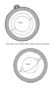 Saturn Pendant Drawing